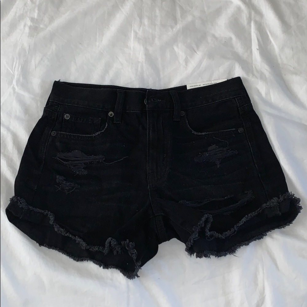 Brand new black American eagle hi-rise Jean shorts